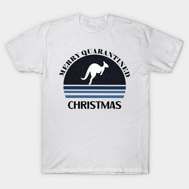 Australian Christmas Quarantine Kangaroo T-Shirt by NickDsigns